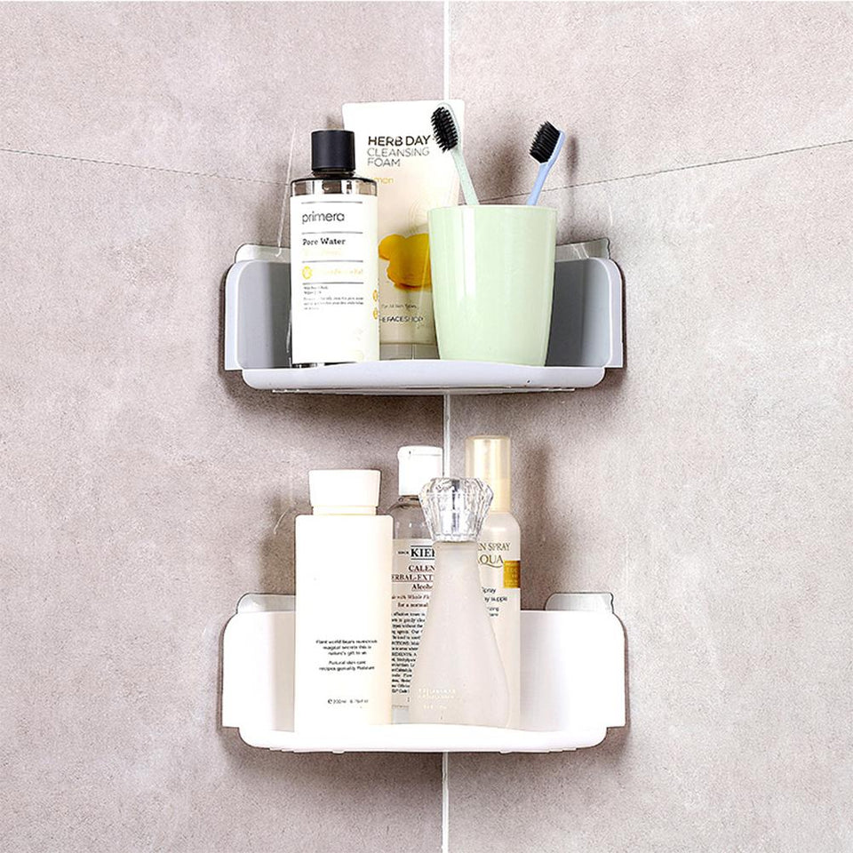Suction Cup Corner Shower Shelf Organizer
