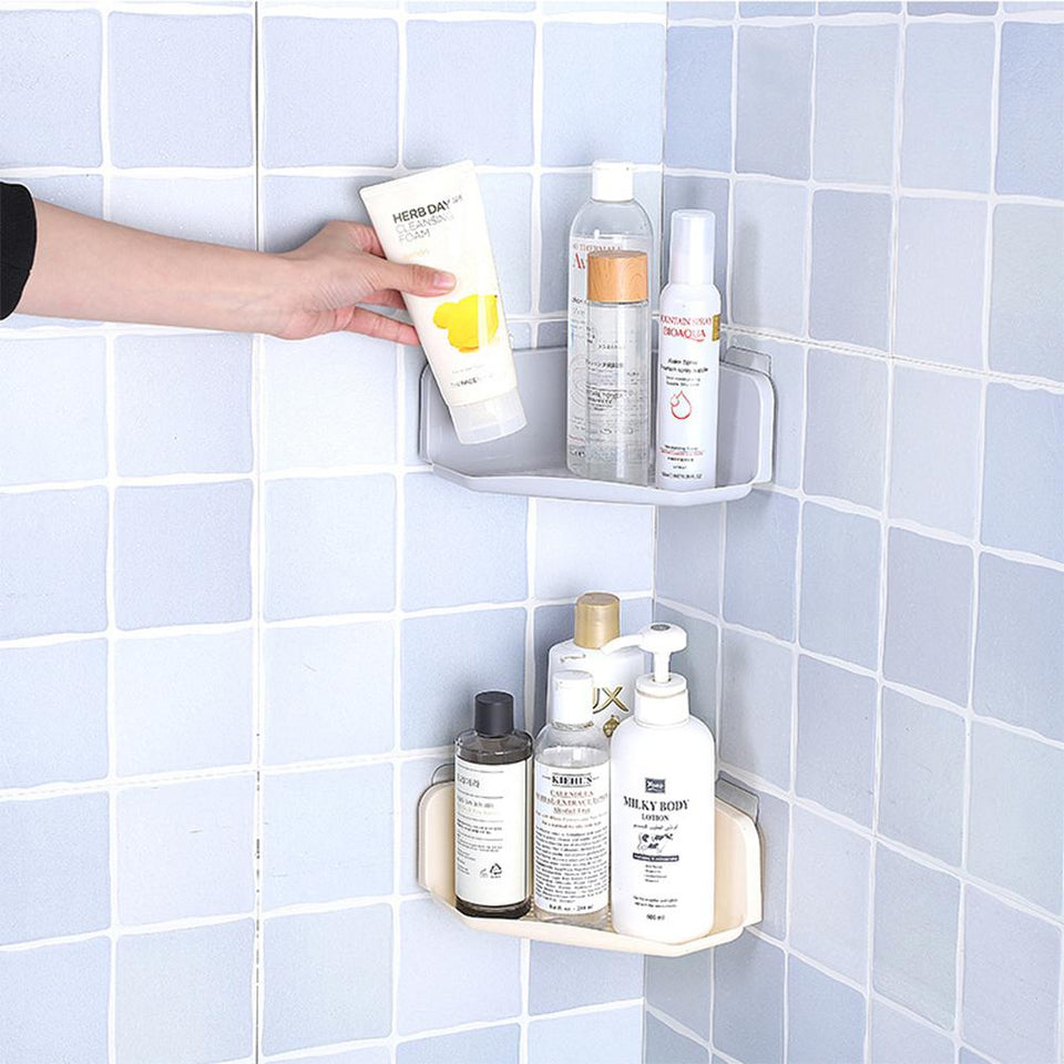 Suction Cup Corner Shower Shelf Organizer